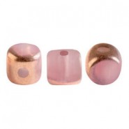 Les perles par Puca® Minos kralen Rose opal capri gold 71020/27101